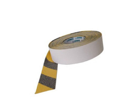 Billede af SKRIDSIKKERTAPE GUL/SORT 50 MM,
18  MTR.