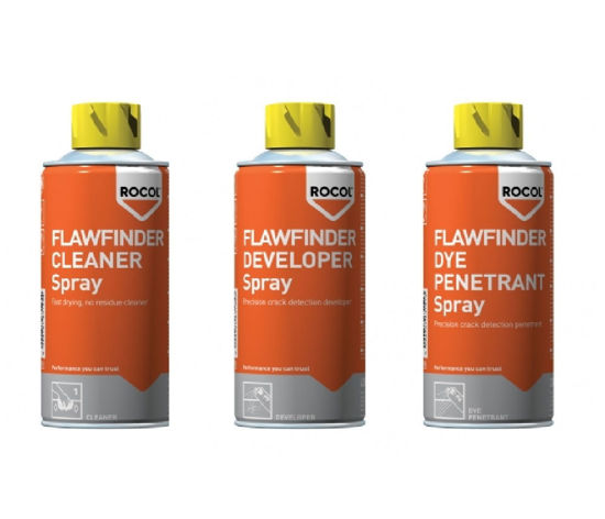 Billede af ROCOL FLAWFINDER SPRAY SÆT 1+2+3
FINDER REVNER MV. I METAL
