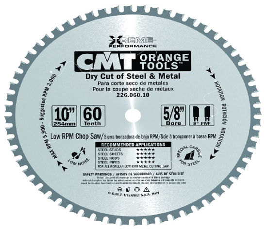 Billede af RUNDSAVKLINGE CMT 254 MM HM
2,2X30 60 T  TIL METAL 
