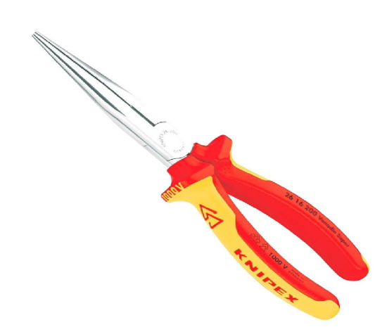 Billede af KNIPEX SPIDSTANG 2616-200 MM 1000 V. MED LIGE KÆBER. ISOLERET