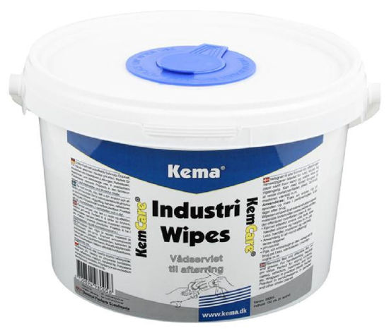 Billede af KEMA INDUSTRI WIPES 150 STK. I PLASTSPAND
