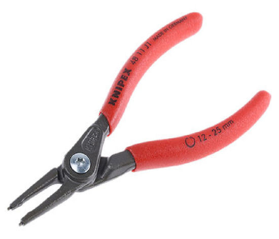 Billede af KNIPEX LÅSERINGSTANG INDV. 140 MM 4811-J1 / PIANOTRÅDS-SPIDSER. 12-25 MM

