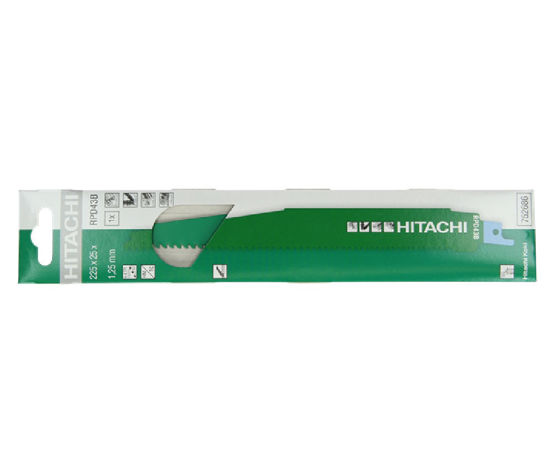 Billede af HITACHI BAJONETSAVKLINGE MED PLATTER TIL METAL-TRÆ-GLASFIBER 225 MM. RPD43B (S1156XHM) PK. 1 STK.