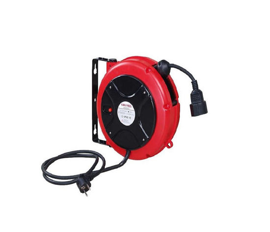 Billede af KABELTROMLE MINI M/VÆGBESLAG 9 MTR MED DANSKE STIK.
220 VOLT 3 X 1,5 FLOWCONCEPT