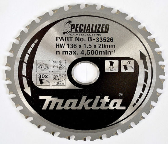 Billede af MAKITA RUNDSAVKLINGE 136 MM F/METAL 20MM HUL