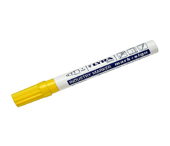 Billede af TUSCH LYRA INDUSTRI PAINTMARKER GUL 4040 VARENR 212093 10 STK I KRT