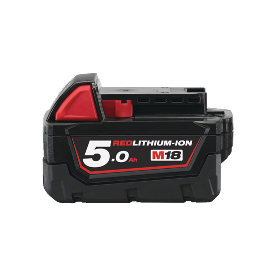 Billede af MILWAUKEE BATTERI 18 V. 5,0 AH M18 B5 REDLITHIUM-ION 