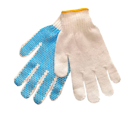 Billede af STRIK HANDSKE M/DOTTER STR. 7-11 100% POLYESTER