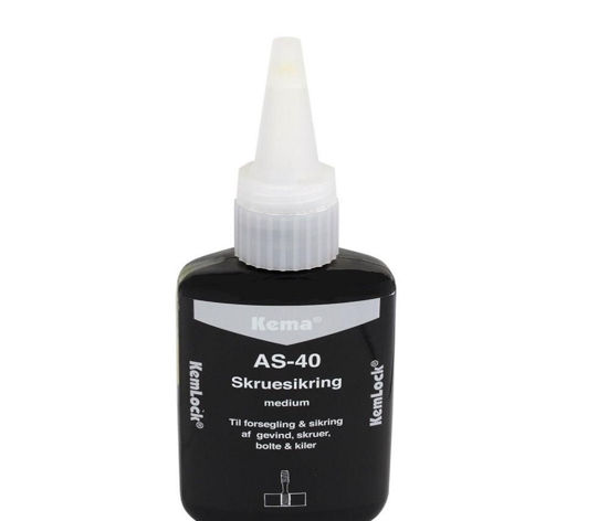 Billede af KEMLOCK SKRUESIKRING AS-40 50 ML 
KEMA MEDIUM