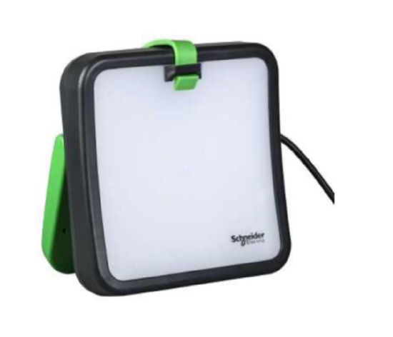Billede af BANDIT ARBEJDSLAMPE 50 W. LED MED HVIDT GLAS. 4000 LM 2 X STIK MED JORD. 5 M. GUMMIKABEL IP54     (UDGÅET)