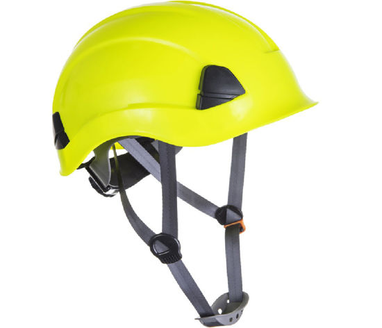 Billede af ROCK DYNAMO PLUS KLATREHJELM MED 4 PUNKTS HAGEREM EN 397. MED VENTILATION GUL 