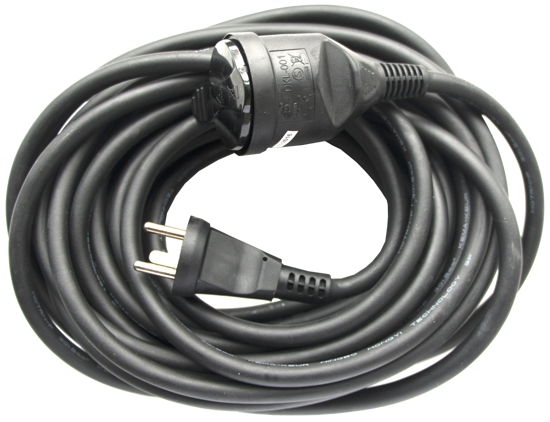 Billede af FORLÆNGER KABEL 10 M. 3X1.5MM2 MED SLAGFASTE STIK BANDIT