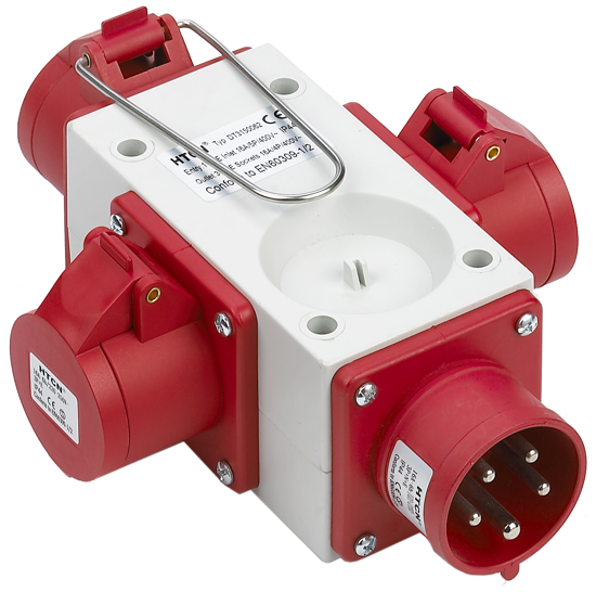 Billede af FORGRENER STIK 1 t 3 X 400 V. 16 AMP.