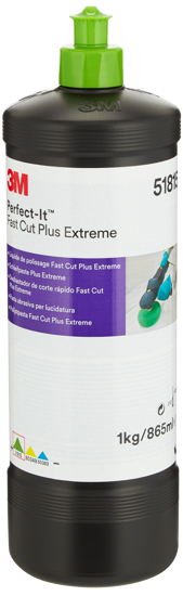 Billede af 3M FAST CUT PLUS PLUS EXTREME COMPOUND 865 ML. FLASKE  ( GRØN TOP )