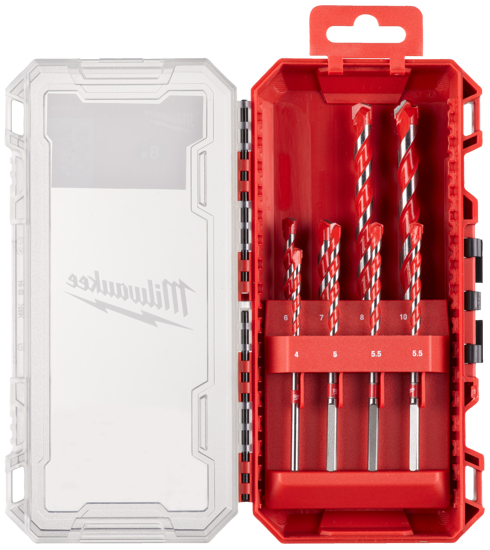 Billede af MILWAUKEE MURBORSÆT PREMIUM HM  4-10 MM. 8 DELE