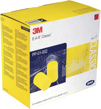 Billede af 3M ØREPROPPER EAR CLASSIC PP01-002 - 250 PAR I HEL KRT.