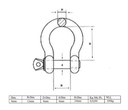 Billede af SJÆKEL 1/4"  6MM