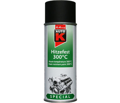 Billede af AUTO-K-LAK 233, VARMEFAST, SORT, 400 ML.