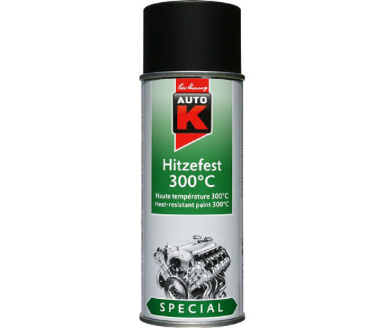 Billede af AUTO-K-LAK 233, VARMEFAST, SORT, 400 ML.
