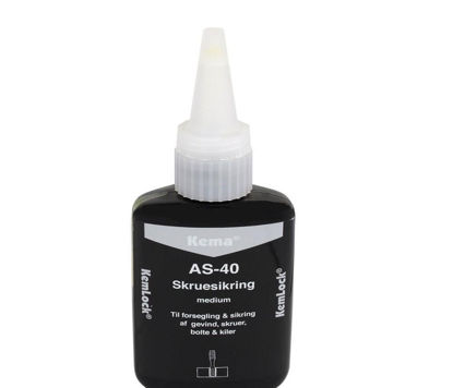 Billede af KEMLOCK SKRUESIKRING AS-40 50 ML 
KEMA MEDIUM
