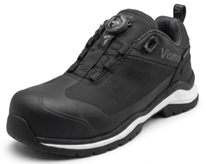 Billede af VISMO EJ55B PU COATED SIKKERHEDSSKO BOA SORT/HVID WATERPROOF