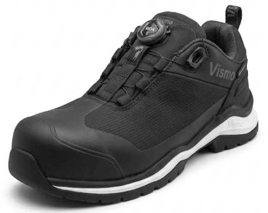 Billede af VISMO EJ55B PU COATED SIKKERHEDSSKO BOA SORT/HVID WATERPROOF