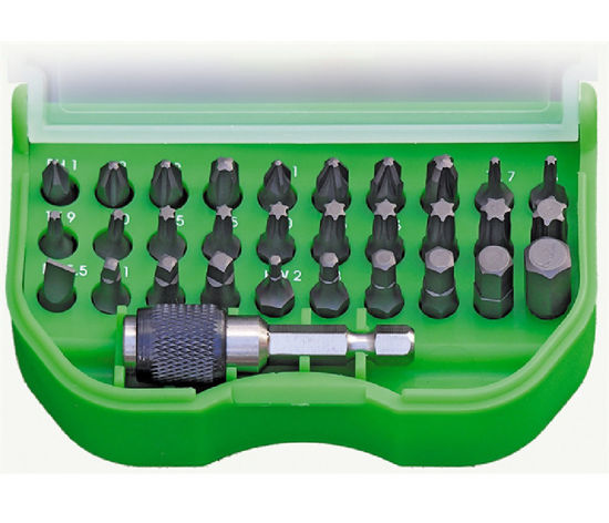 Billede af HIKOKI BITSBOKS GRØN PLASTBOX 31 DELE 