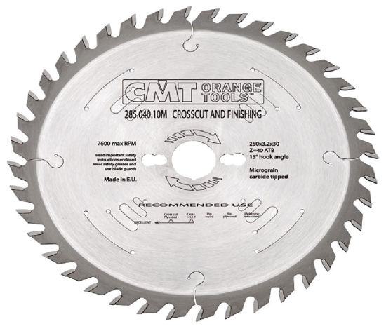 Billede af RUNDSAVKLINGE CMT 250MM HM 
3,2X30  40T