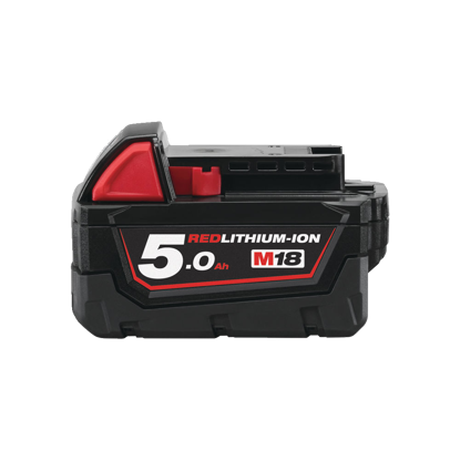 Billede af MILWAUKEE BATTERI 18 V. 5,0 AH M18 B5 REDLITHIUM-ION 