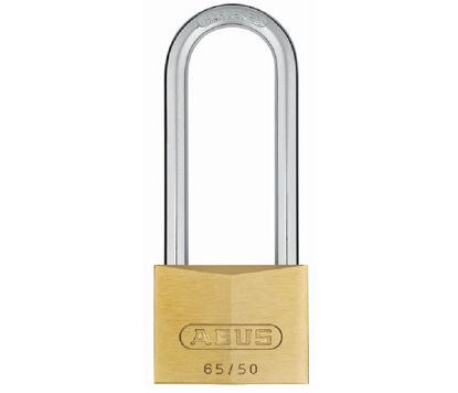 Billede af HÆNGELÅS ABUS 65HB-50-80 MESSING 80 MM BØJLE