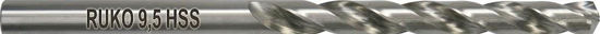 Billede af RUKO SPIRALBOR  9,5 MM - 175 MM LANG DIN 340 TL 3000 HSS-CO