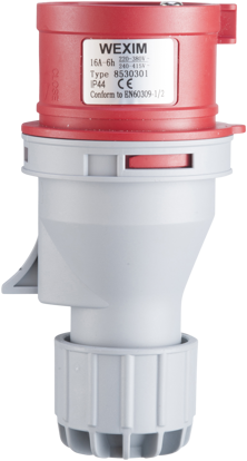 Billede af HANSTIK RØD CEE 400VOLT 16AMP