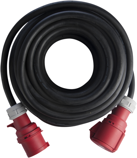 Billede af FORLÆNGER KABEL 25 MTR. 400 VOLT / 32A 5X6.0 MM2