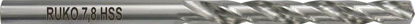 Billede af RUKO SPIRALBOR 7,8 MM - 175 MM LANG SLEBET