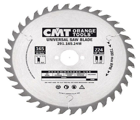 Billede af RUNDSAVKLINGE CMT 165 MM HM 2,6X30 24 T