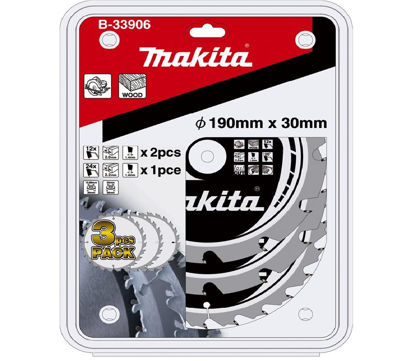 Billede af MAKITA RUNDSAVKLINGER 190 MM I SÆT A 3 STK