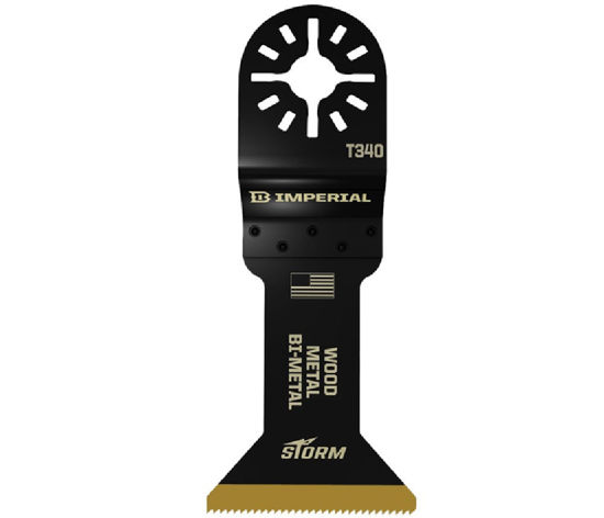 Billede af IMPERIAL KLINGE T334 44 MM. BIMETAL MED TIN-BELÆGNING. FOR TRÆ OG METAL. KAN ANVENDES TIL FEIN SUPERCUT + FESTO ( STOR MODEL ) 