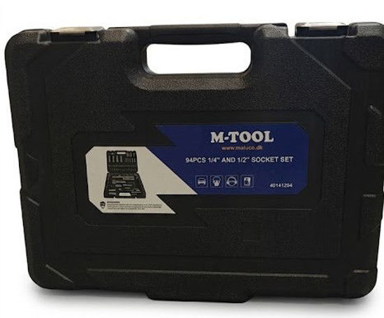 Billede af M-TOOL TOPNØGLESÆT 1/4" + 1/2" 94 DELE 226618