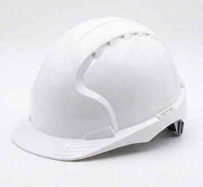 Billede af ARBEJDSHJELM EVO2 UDEN VENTILATION HVID 