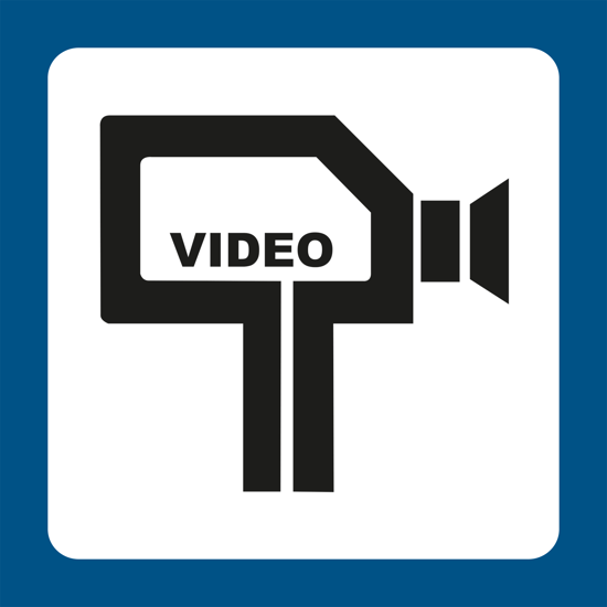 Billede af SKILT  VIDEO KAMERA 10X10 CM